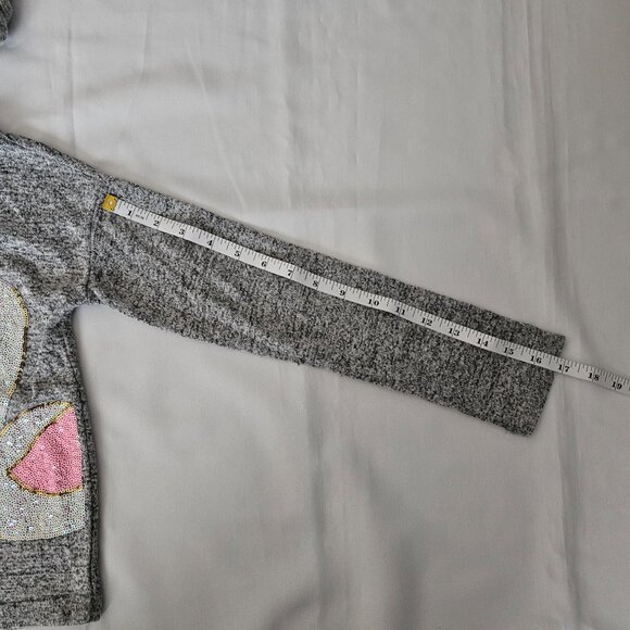 Member's Mark Kids Light Gray Heather My Favorite Cozy Hoodie Sweater Size 7/8 - Picture 8 of 9